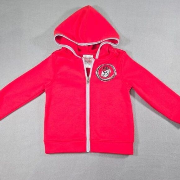 Infant Size 2T Red Georgia Bulldogs Full Zip Hanes Hoodie Baby Team Spirit - Picture 1 of 6